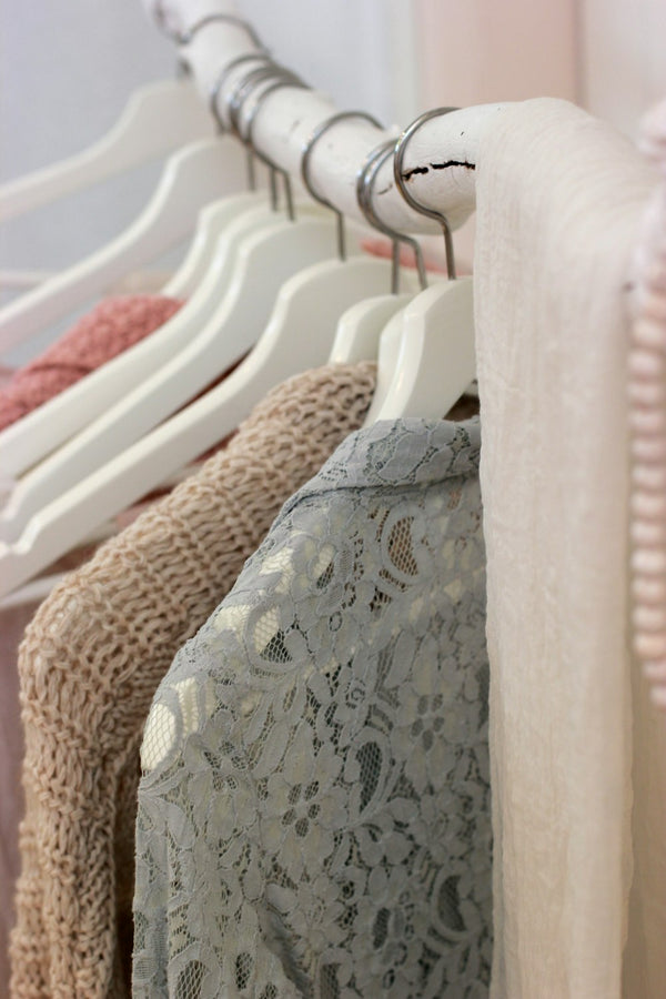Slow wardrobe styled in natural light