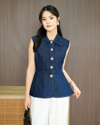 Soleil Denim Top