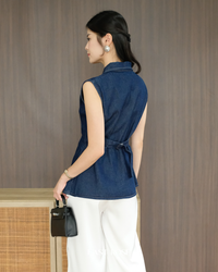 Soleil Denim Top