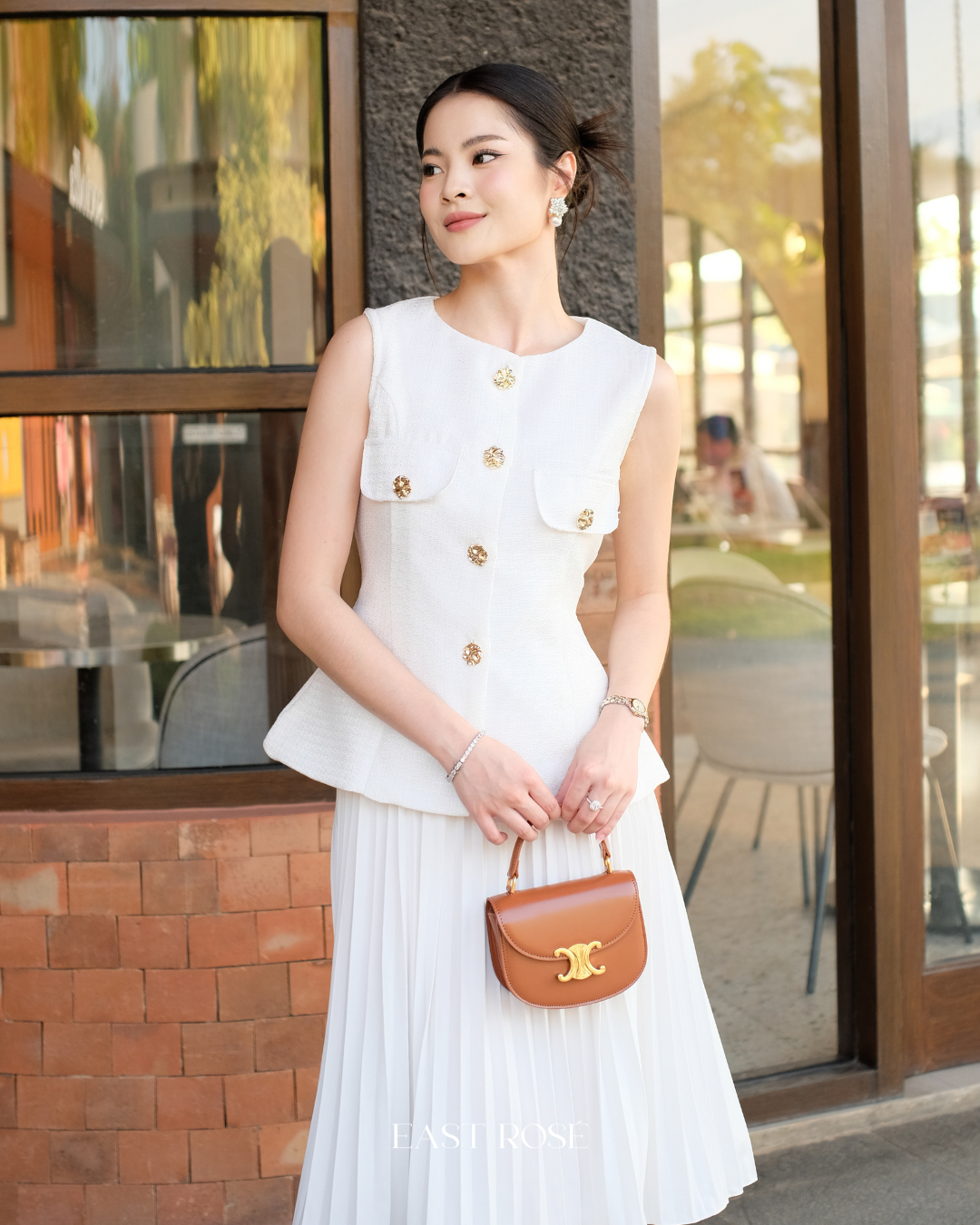 Velour Tweed Top