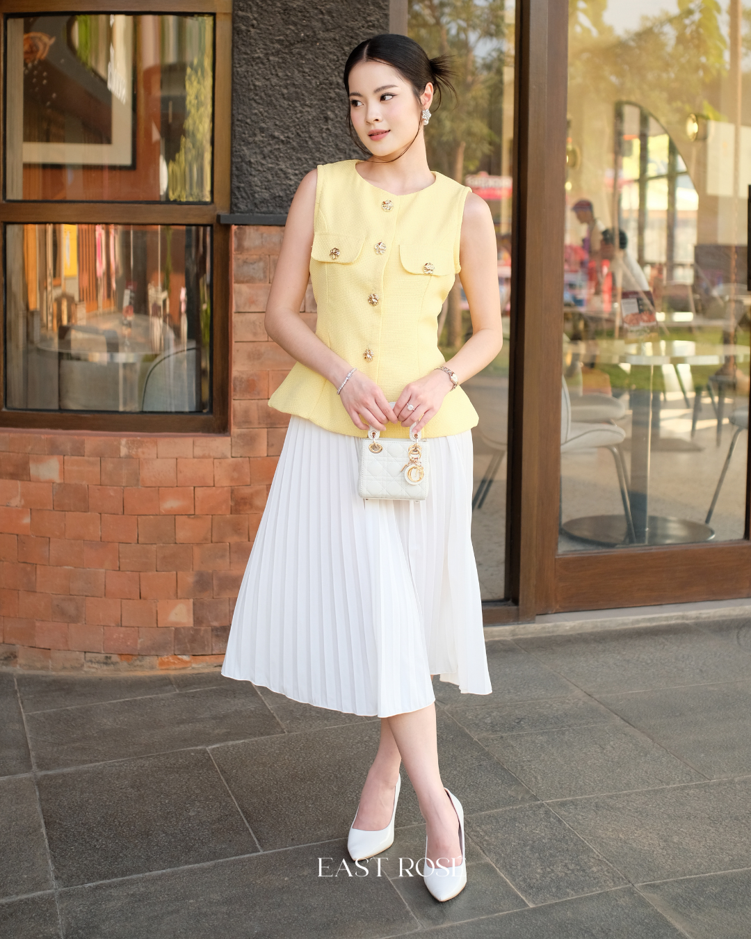 Velour Tweed Top